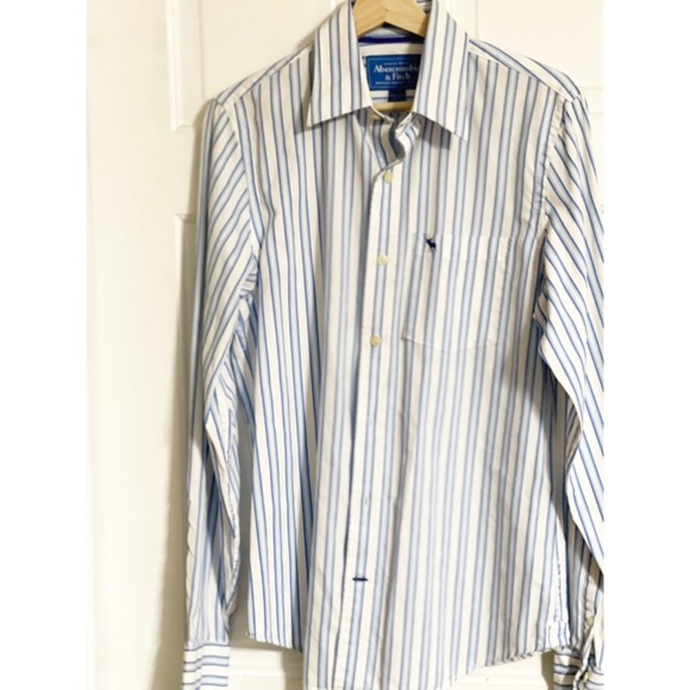 Abercrombie & Fitch Muscle Stripe Dress Shirt